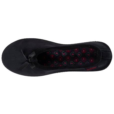 Chaussons ballerines ultra confortables semelle à mémoire de forme Noir 2 - vertbaudet enfant 