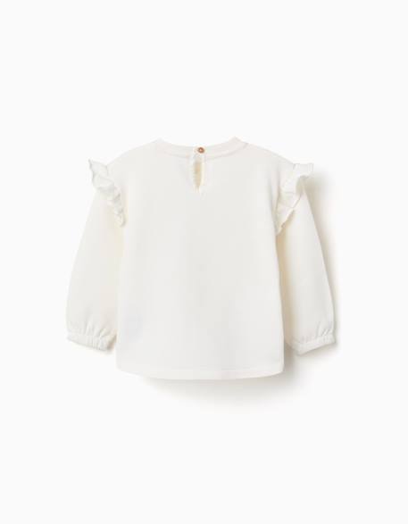 Sweat en coton avec imprimé minnie Beige clair 2 - vertbaudet enfant 