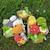 Porte-clé peluche veggies citrouille (15 cm) Orange, écru 6 - vertbaudet enfant 