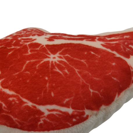 Porte-clé peluche barbecue côtelette (8 cm) Blanc, rouge 2 - vertbaudet enfant 