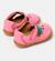 Sandales fille cuir peu cami twins Jaune pastel+Rose pastel 9 - vertbaudet enfant 
