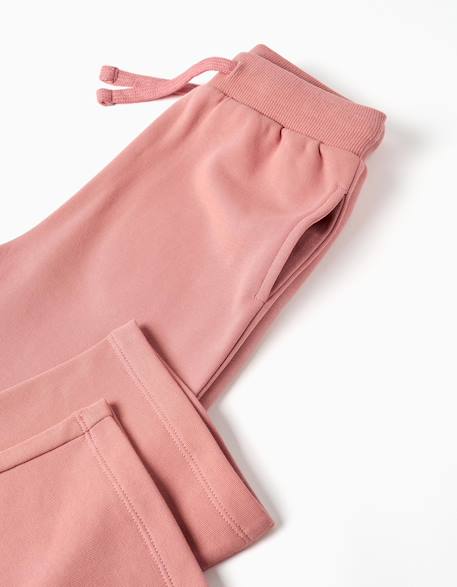Pantalon en molleton avec cordon de serrage et poches Rose 3 - vertbaudet enfant 