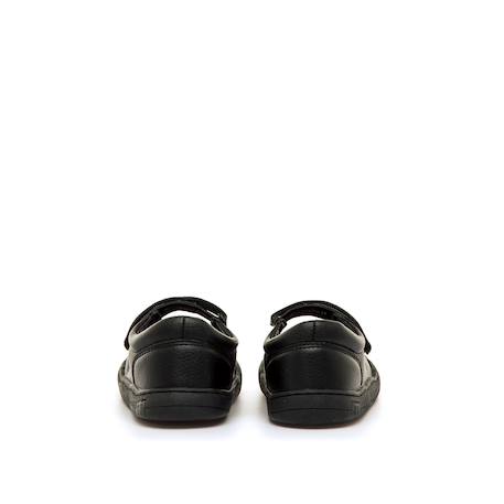Chaussures filles synthétique fermeture adhésive barefoot Bleu navy+Noir intense 10 - vertbaudet enfant 