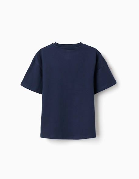 T-shirt en coton avec imprimé super mario Bleu foncé 2 - vertbaudet enfant 