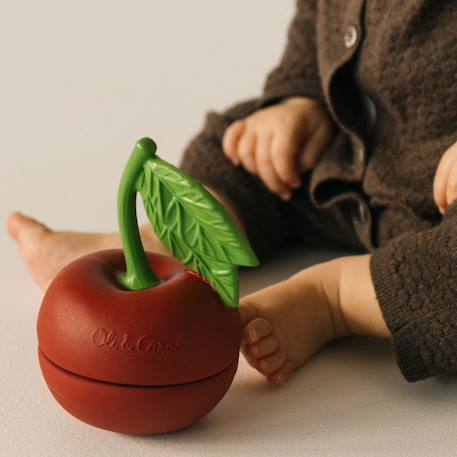 Jouet à empiler bébé et balle hochet cherry Rouge, vert 5 - vertbaudet enfant 