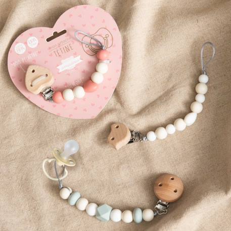 Attache tétine oiseau Beige 3 - vertbaudet enfant 