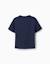 T-shirt en coton avec imprimés minecraft Bleu foncé 2 - vertbaudet enfant 
