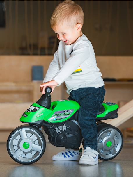 Draisienne baby moto à roues silencieuses Bleu Aqua+Rouge corail+Vert bud racing 18 - vertbaudet enfant 