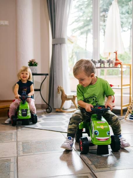Porteur tracteur avec remorque Blanc et rose+Jaune JCB+Rouge et bleu+Vert Claas 24 - vertbaudet enfant 