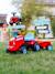 Porteur tracteur avec remorque Blanc et rose+Jaune JCB+Rouge et bleu+Vert Claas 15 - vertbaudet enfant 