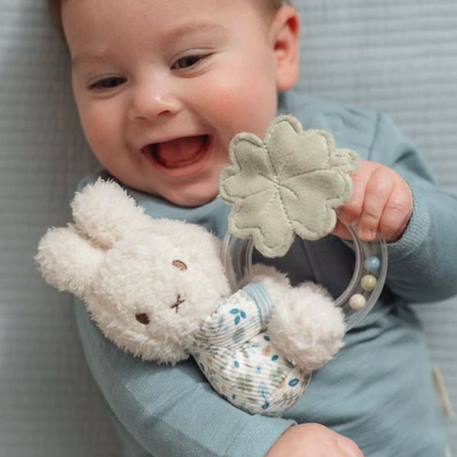 Anneau hochet miffy lucky leaves Bleu, gris 2 - vertbaudet enfant 