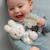 Anneau hochet miffy lucky leaves Bleu, gris 2 - vertbaudet enfant 