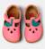 Sandales fille cuir peu cami twins Jaune pastel+Rose pastel 8 - vertbaudet enfant 