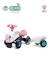 Porteur tracteur avec remorque Blanc et rose+Jaune JCB+Rouge et bleu+Vert Claas 4 - vertbaudet enfant 
