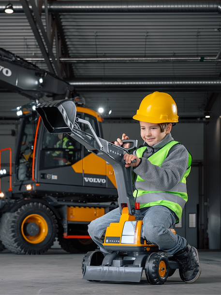 Pelleteuse super builder entièrement articulée avec assise ouvrante Jaune et anthracite - Volvo+Jaune JCB 2 - vertbaudet enfant 