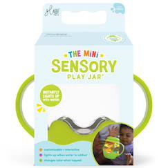 Jouet-Premier âge-Premières manipulations-Mini jarre sensorielle vert