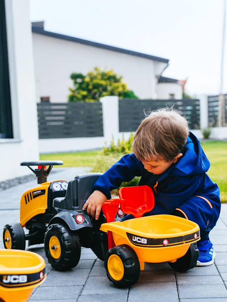 Porteur tracteur avec remorque Blanc et rose+Jaune JCB+Rouge et bleu+Vert Claas 12 - vertbaudet enfant 