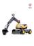Pelleteuse super builder entièrement articulée avec assise ouvrante Jaune et anthracite - Volvo+Jaune JCB 4 - vertbaudet enfant 