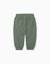 Pantalon de jogging en molleton avec cordon de serrage et imprimé Bleu foncé+Vert foncé 5 - vertbaudet enfant 