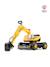 Pelleteuse super builder entièrement articulée avec assise ouvrante Jaune et anthracite - Volvo+Jaune JCB 10 - vertbaudet enfant 