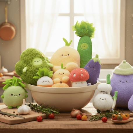 Porte-clé peluche veggies citrouille (15 cm) Orange, écru 5 - vertbaudet enfant 