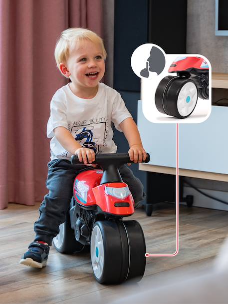 Draisienne baby moto à roues silencieuses Bleu Aqua+Rouge corail+Vert bud racing 8 - vertbaudet enfant 