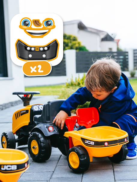 Porteur tracteur avec remorque Blanc et rose+Jaune JCB+Rouge et bleu+Vert Claas 9 - vertbaudet enfant 