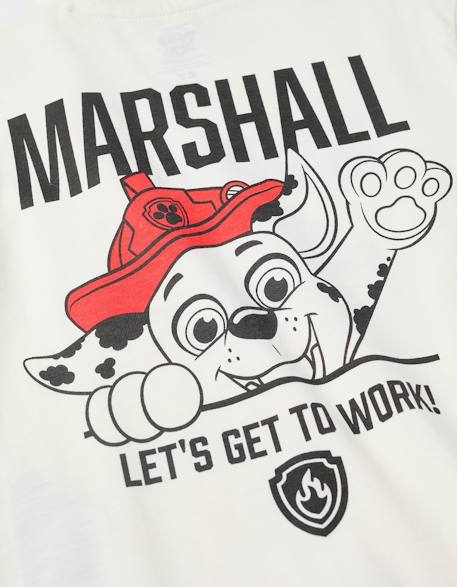 T-shirt en coton avec imprimés marshall Blanc 4 - vertbaudet enfant 