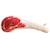 Porte-clé peluche barbecue côtelette (8 cm) Blanc, rouge 1 - vertbaudet enfant 