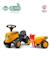 Porteur tracteur avec remorque Blanc et rose+Jaune JCB+Rouge et bleu+Vert Claas 10 - vertbaudet enfant 
