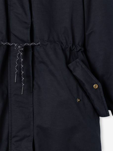 Parka fille doublée noir 10 - vertbaudet enfant 