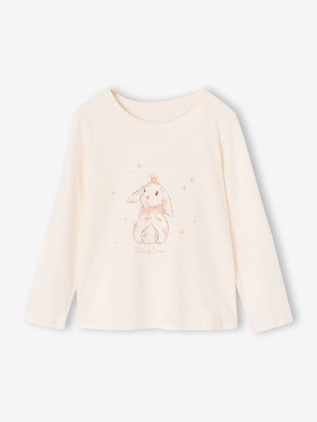 Pyjama pantalon fille beige 2 - vertbaudet enfant 