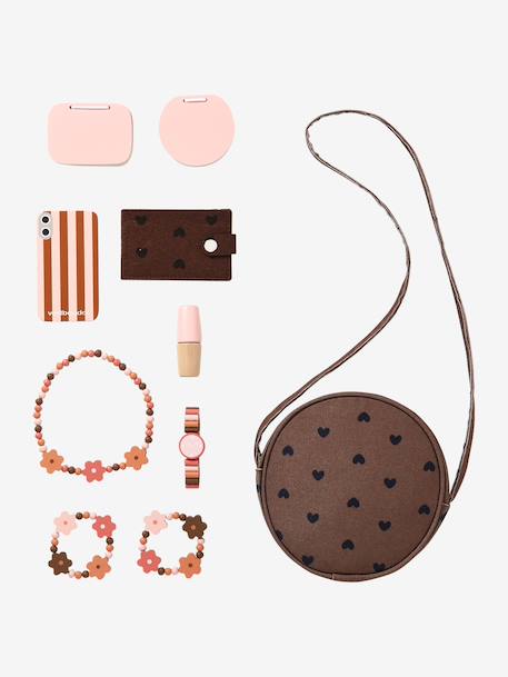 Sac à main avec accessoires en bois FSC® marron 4 - vertbaudet enfant 