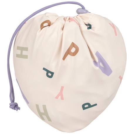 Tablier imperméable manches longues enfants - happy fruits lilac Mauve 5 - vertbaudet enfant 