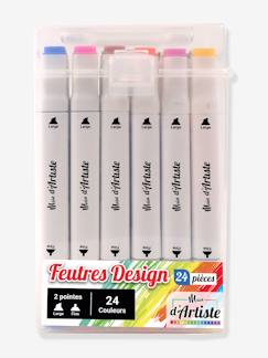 Jouet-24 feutres alcool double pointe