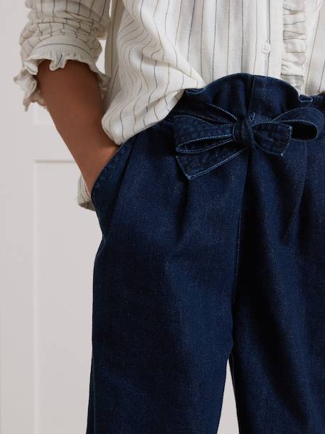 Pantalon large fille denim light Denim brut+Denim stone 3 - vertbaudet enfant 