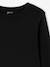 Lot de 2 T-shirts cropped manches longues fille chocolat+noir 12 - vertbaudet enfant 