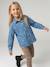 Chemise fille manches longues bleu jean 3 - vertbaudet enfant 