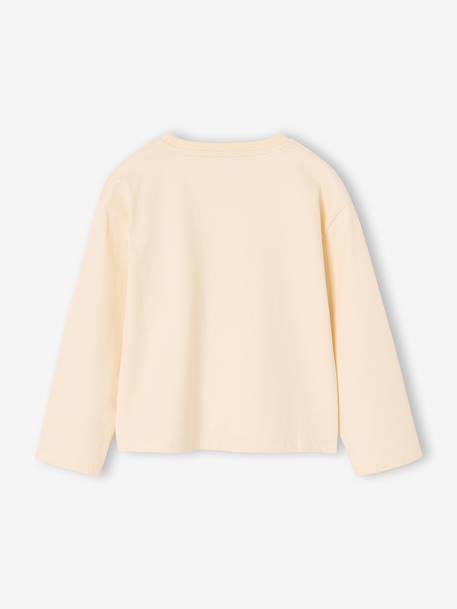 T-shirt manches longues fille écru+vanille 5 - vertbaudet enfant 
