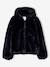 Veste fausse fourrure fille noir 1 - vertbaudet enfant 