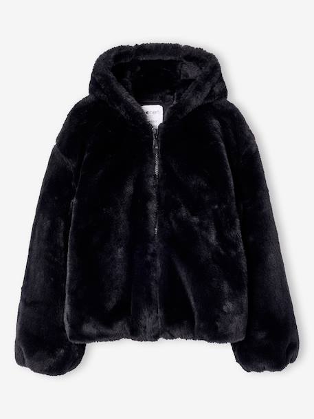 Fille-Manteau-Veste-Veste fausse fourrure fille