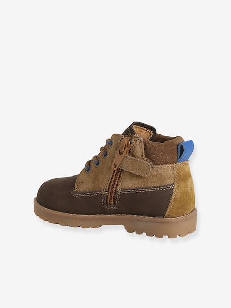 Boots premiers pas bébé cuir brun 3 - vertbaudet enfant 