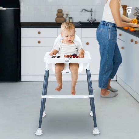 Chaise haute basic pro Blanc 6 - vertbaudet enfant 