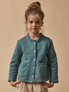 -Gilet fille en molleton - coton biologique