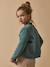Gilet fille en molleton - coton biologique Amande+Cerise+Marine+Vert anglais 16 - vertbaudet enfant 