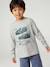 T-shirt motif ludique garçon écru+gris chiné 4 - vertbaudet enfant 