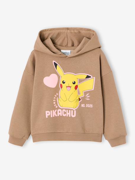Fille-Pull, gilet, sweat-Sweat à capuche Pikachu POKEMON