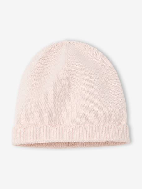 Ensemble combinaison et bonnet naissance fille rose pâle 3 - vertbaudet enfant 