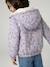 Coupe-vent fille à capuche réversible léopard/sherpa beige+vanille 19 - vertbaudet enfant 
