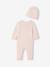 Ensemble combinaison et bonnet naissance fille rose pâle 4 - vertbaudet enfant 
